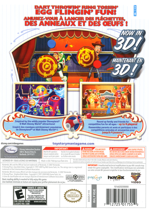 Toy Story Mania! — box-2D-back (US)