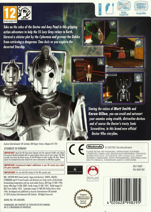 Doctor Who - Return To Earth — box-2D-back (EU)