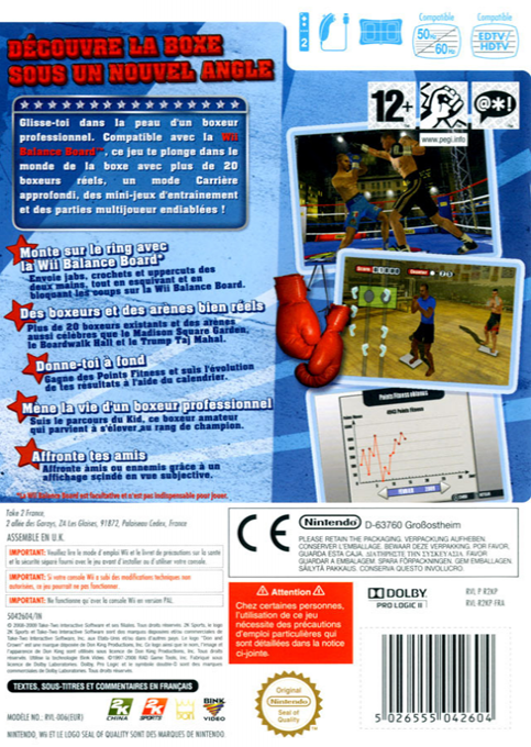Don King Boxing — box-2D-back (FR)