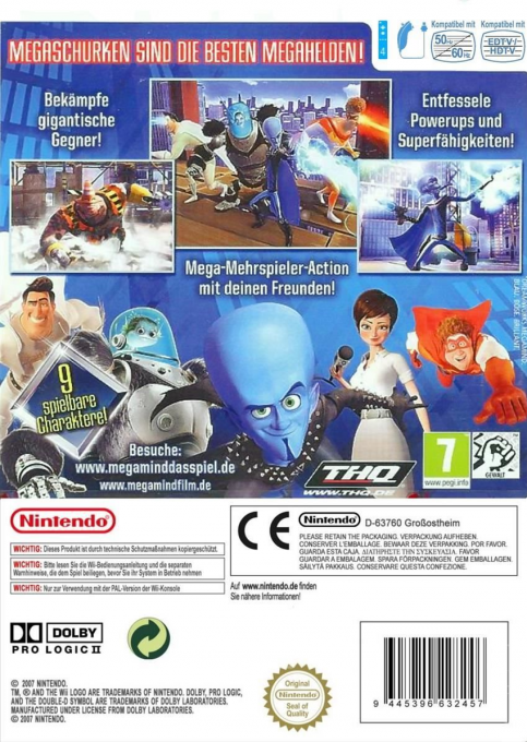 DreamWorks Megamind - Mega Team Unite — box-2D-back (DE)