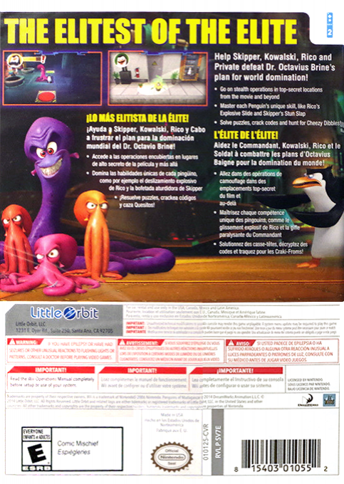 Penguins of Madagascar — box-2D-back (US)