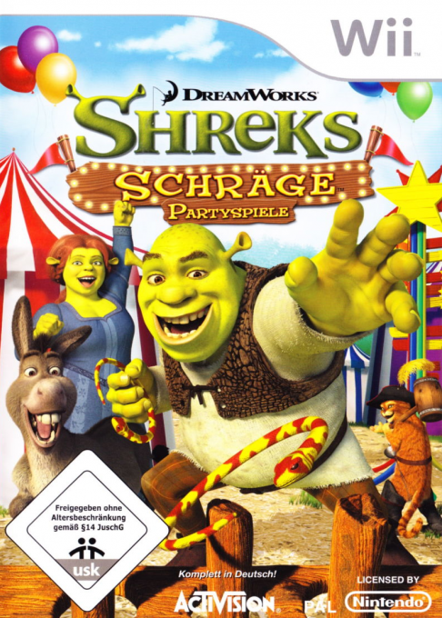 Shrek's Carnival Craze Party Games — box-2D (DE)