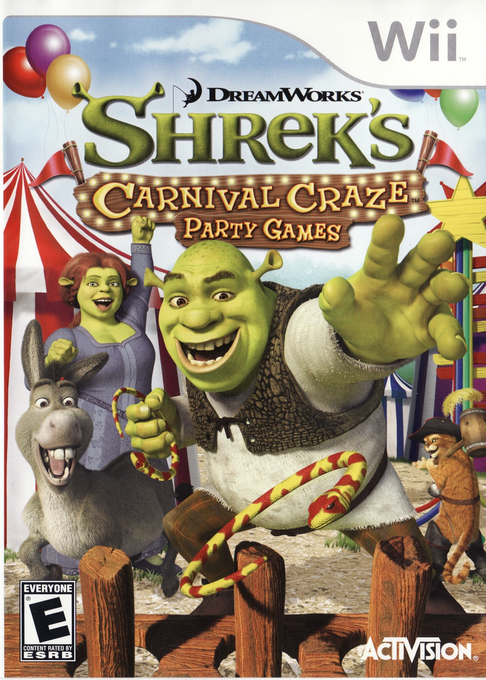 Shrek's Carnival Craze Party Games box art