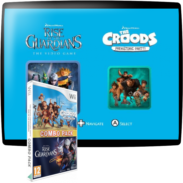 Dreamworks The Croods - Prehistoric Party! And Rise Of The Guardians - Co — mixrbv1 (EU)
