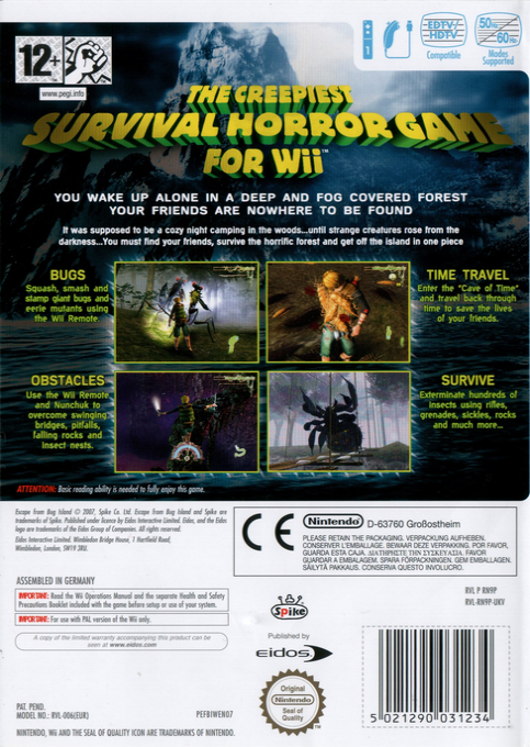 Escape From Bug Island — box-2D-back (US)