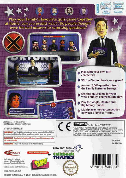 Family Fortunes — box-2D-back (EU)