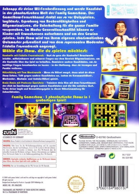 Family Gameshow — box-2D-back (DE)