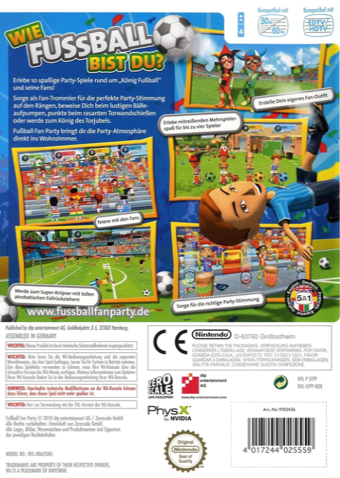 Fantastic Football Fan Party — box-2D-back (DE)
