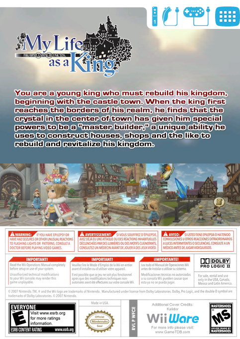 Final Fantasy Crystal Chronicles - My Life As A King — box-2D-back (US)