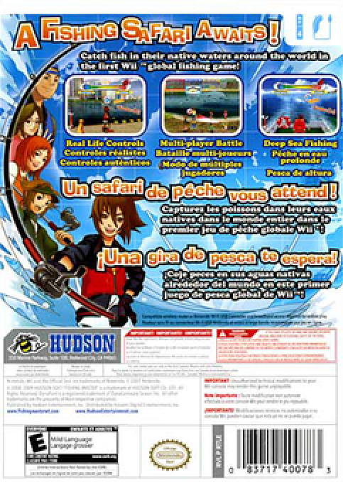 Fishing Master World Tour — box-2D-back (US)