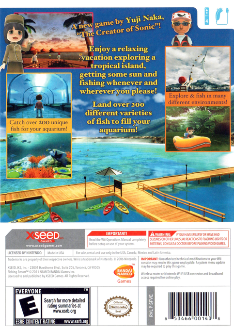 Fishing Resort — box-2D-back (US)