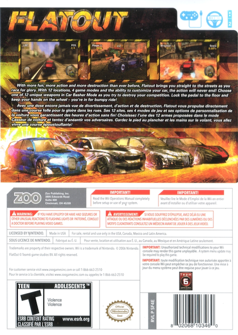 Flatout — box-2D-back (US)