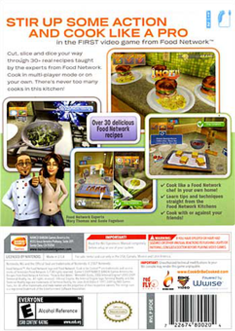 Food Network - Cook Or Be Cooked! — box-2D-back (US)