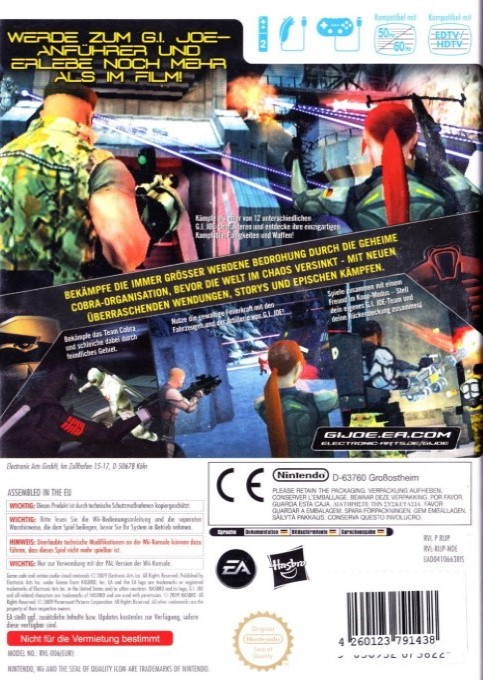 G.I. Joe - The Rise of Cobra — box-2D-back (DE)