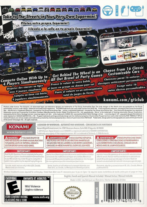 Gti Club Supermini Festa! — box-2D-back (US)
