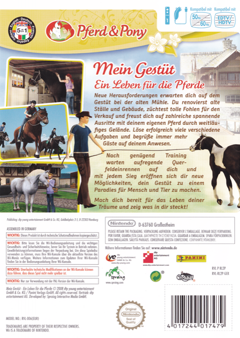 Paard & Pony - Mijn Paardenstal - Al Jouw Ruiterdromen Komen Uit! — box-2D-back (DE)