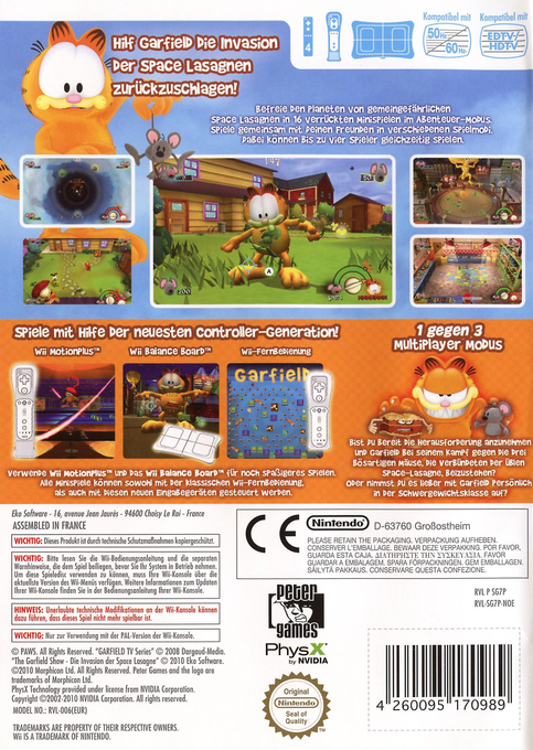 Garfield Show, The — box-2D-back (DE)