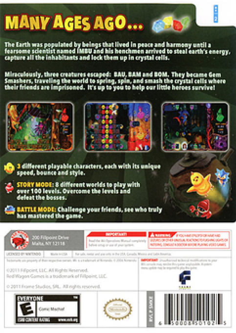 Gem Smashers — box-2D-back (US)