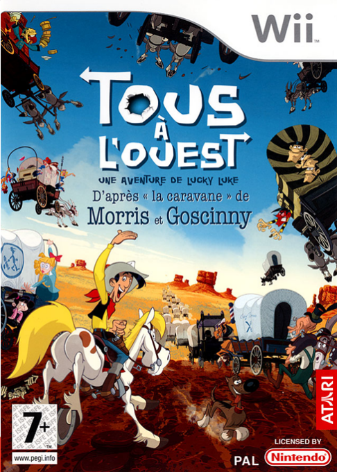 Go West! A Lucky Luke Adventure — box-2D (FR)