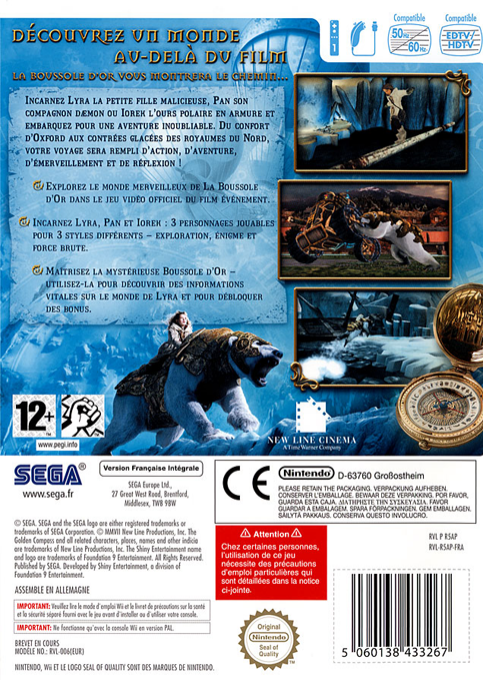 Golden Compass, The — box-2D-back (FR)