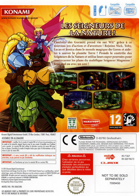 Gormiti - Les Seigneurs De La Nature ! — box-2D-back (FR)