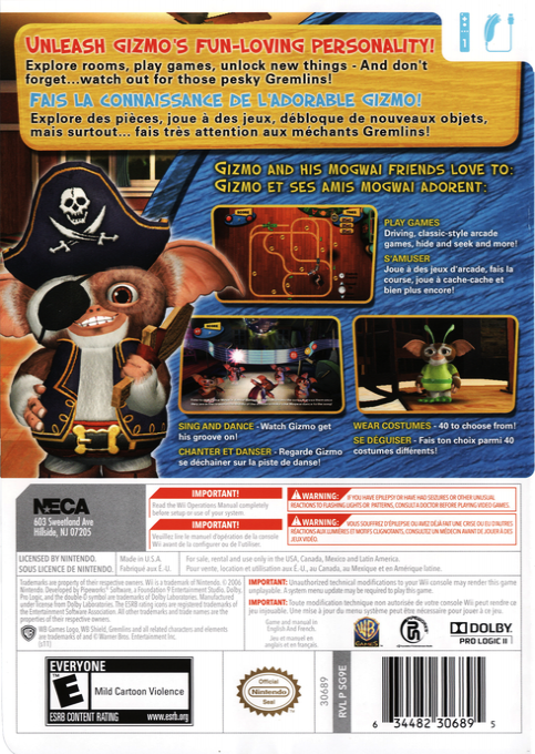Gremlins Gizmo — box-2D-back (US)