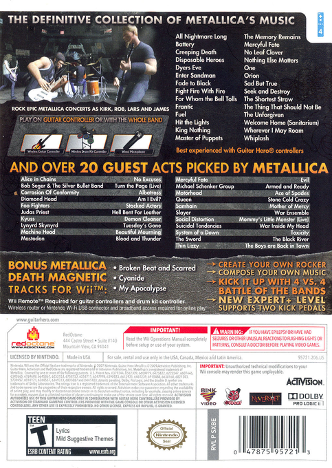 Guitar Hero - Metallica — box-2D-back (US)