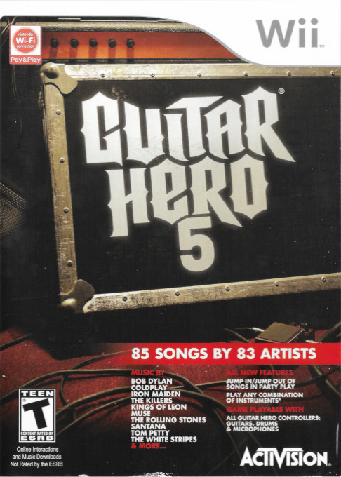 Guitar Hero 5 box art