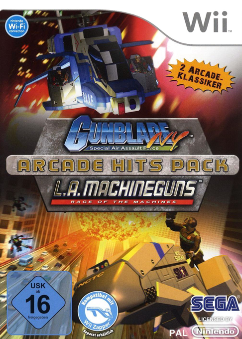 Gunblade NY And LA Machineguns - Arcade Hits Pack — box-2D (DE)