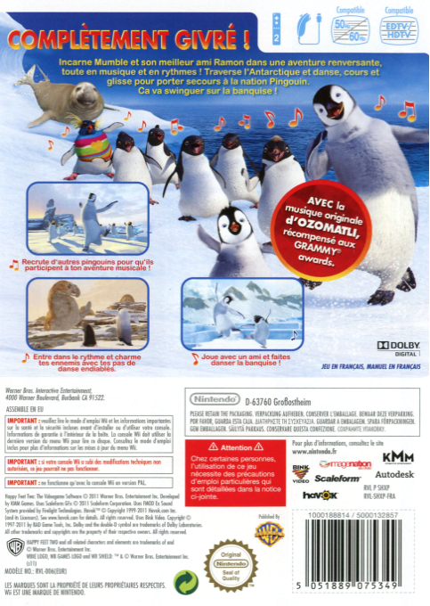 Happy Feet Two — box-2D-back (FR)