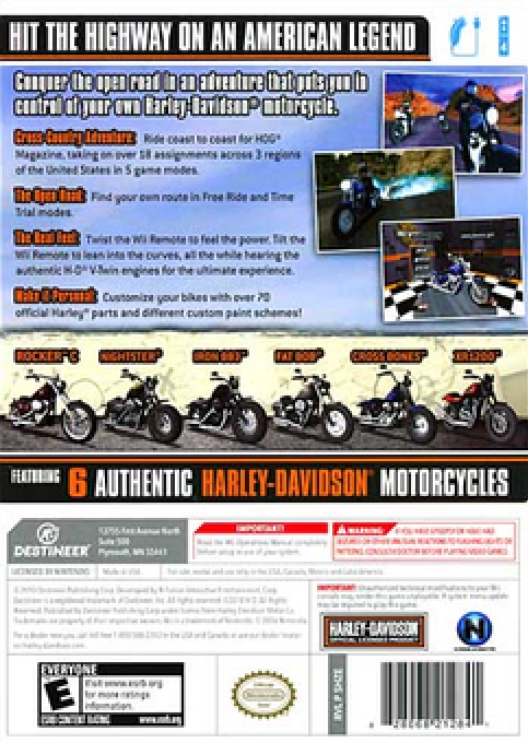 Harley-Davidson: Road Trip — box-2D-back (US)
