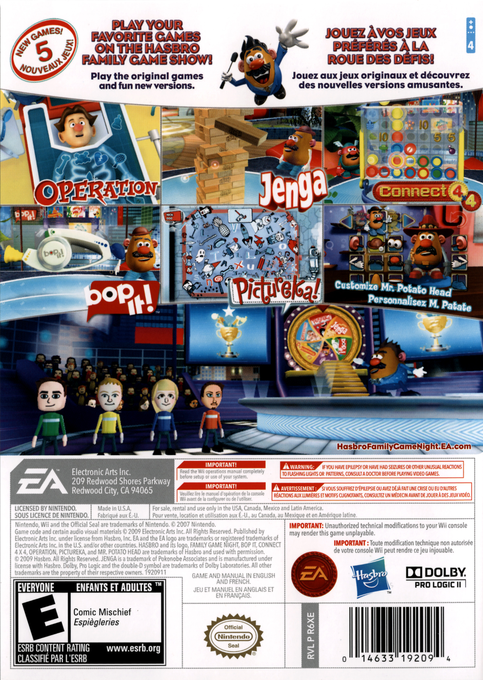 Hasbro Family Game Night 2 — box-2D-back (US)