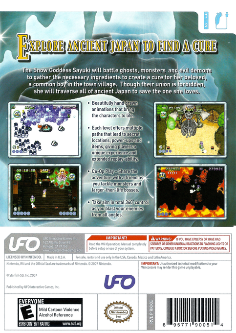 Legend Of Sayuki — box-2D-back (US)