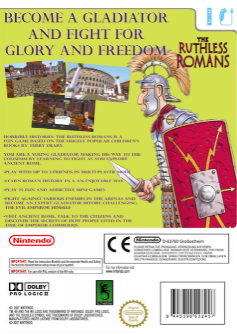 Horrible Histories - Ruthless Romans — box-2D-back (EU)