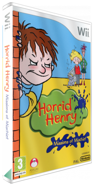 Horrid Henry - Missions of Mischief — box-3D (UK)