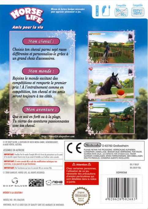 Horse Life 2 — box-2D-back (FR)