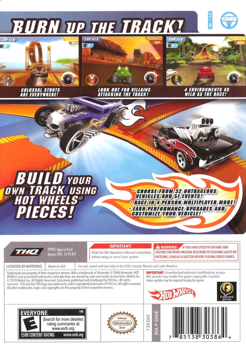 Hot Wheels - Track Attack — box-2D-back (US)