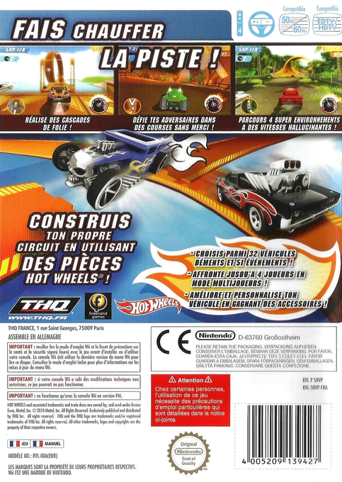 Hot Wheels - Track Attack — box-2D-back (FR)