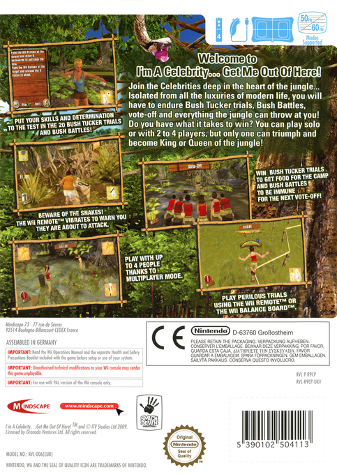 I'm A Celebrity... Get Me Out of Here! — box-2D-back (EU)