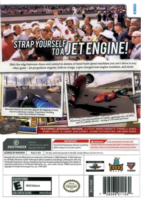 Indianapolis 500 Legends — box-2D-back (US)