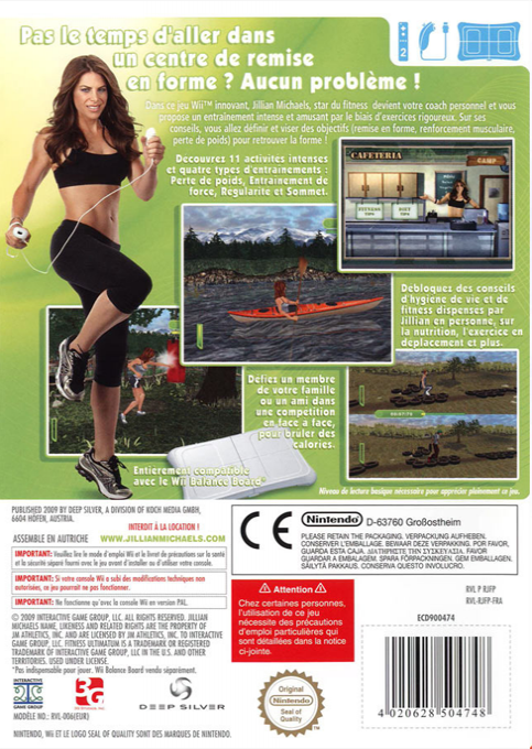 Jillian Michaels Fitness Ultimatum — box-2D-back (FR)