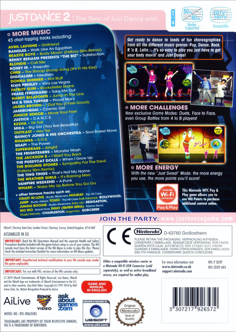 Just Dance 2 — box-2D-back (EU)