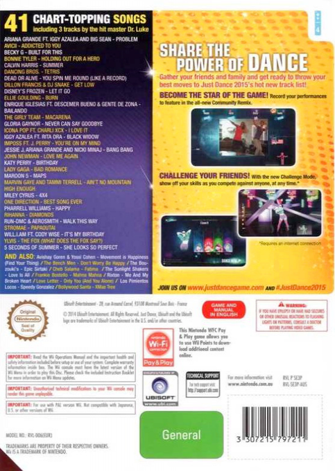 Just Dance 2015 — box-2D-back (AU)
