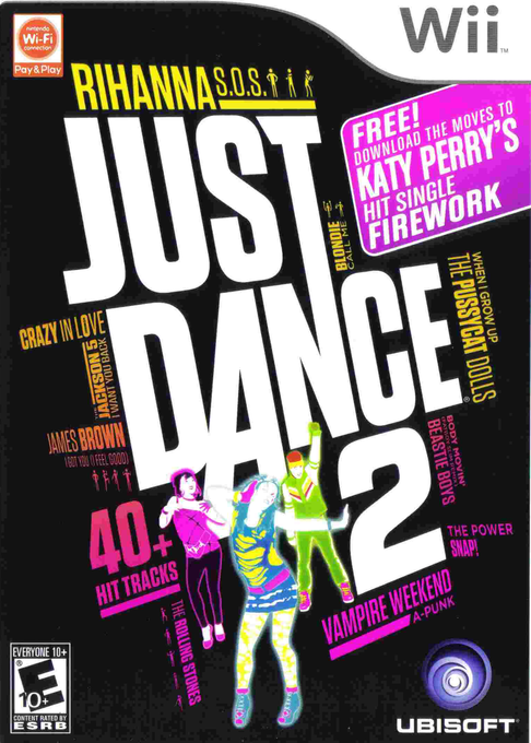 Just Dance Wii 2 box art