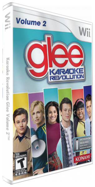 Glee Karaoke Revolution - Volume 2 — box-3D (US)