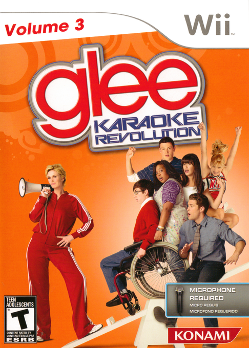 Glee Karaoke Revolution - Volume 3 box art