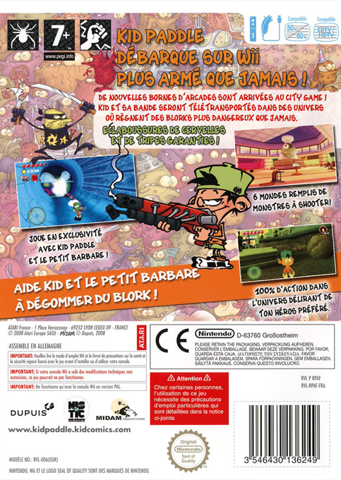 Kid Paddle - Lost In The Game — box-2D-back (FR)