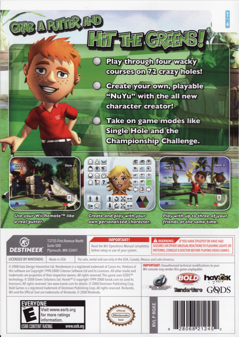 Crazy Mini Golf — box-2D-back (US)