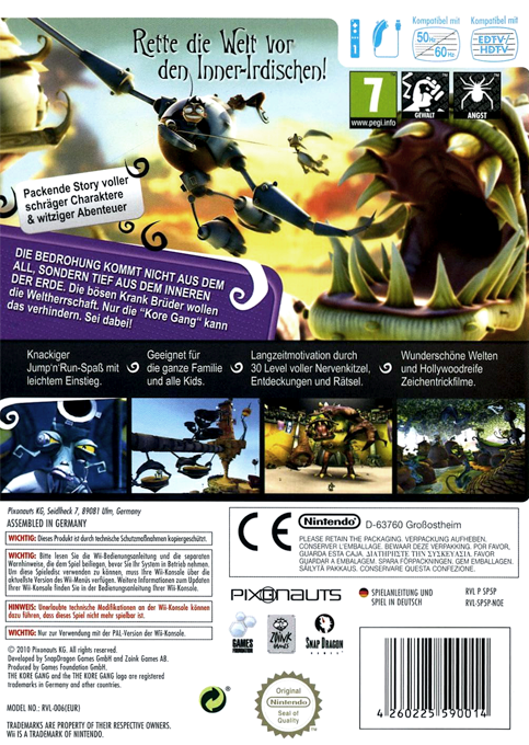 Kore Gang, The — box-2D-back (DE)