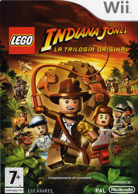Lego Indiana Jones - The Original Adventures — box-2D (SP)